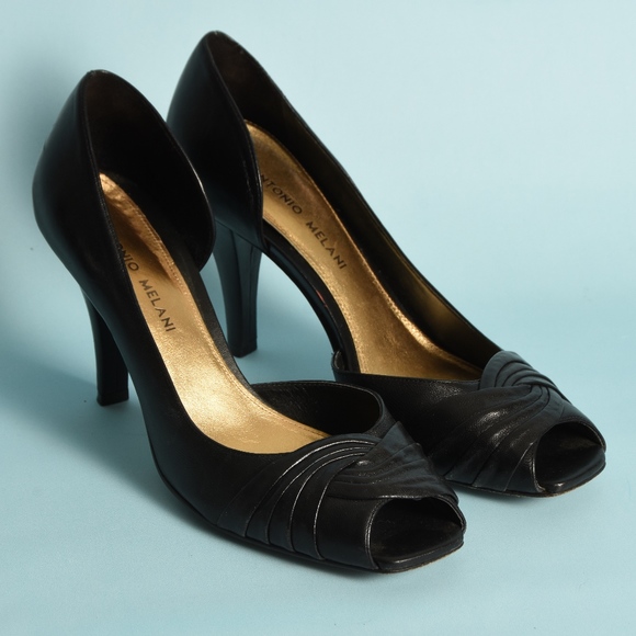 Antonio Melani Heels, Black, Size 7.5, 3.5 heel - Picture 8 of 9